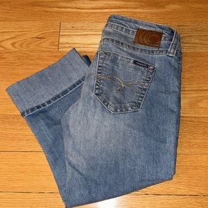 Mavi Jean Capri-  cropped and cuffed at the bottom